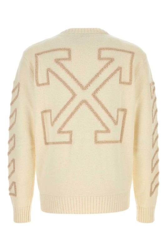 DIAG_ARROW_FUZZY_KNIT_CREWNECK_44MHE087F26K001110_CREAM_Image_2
