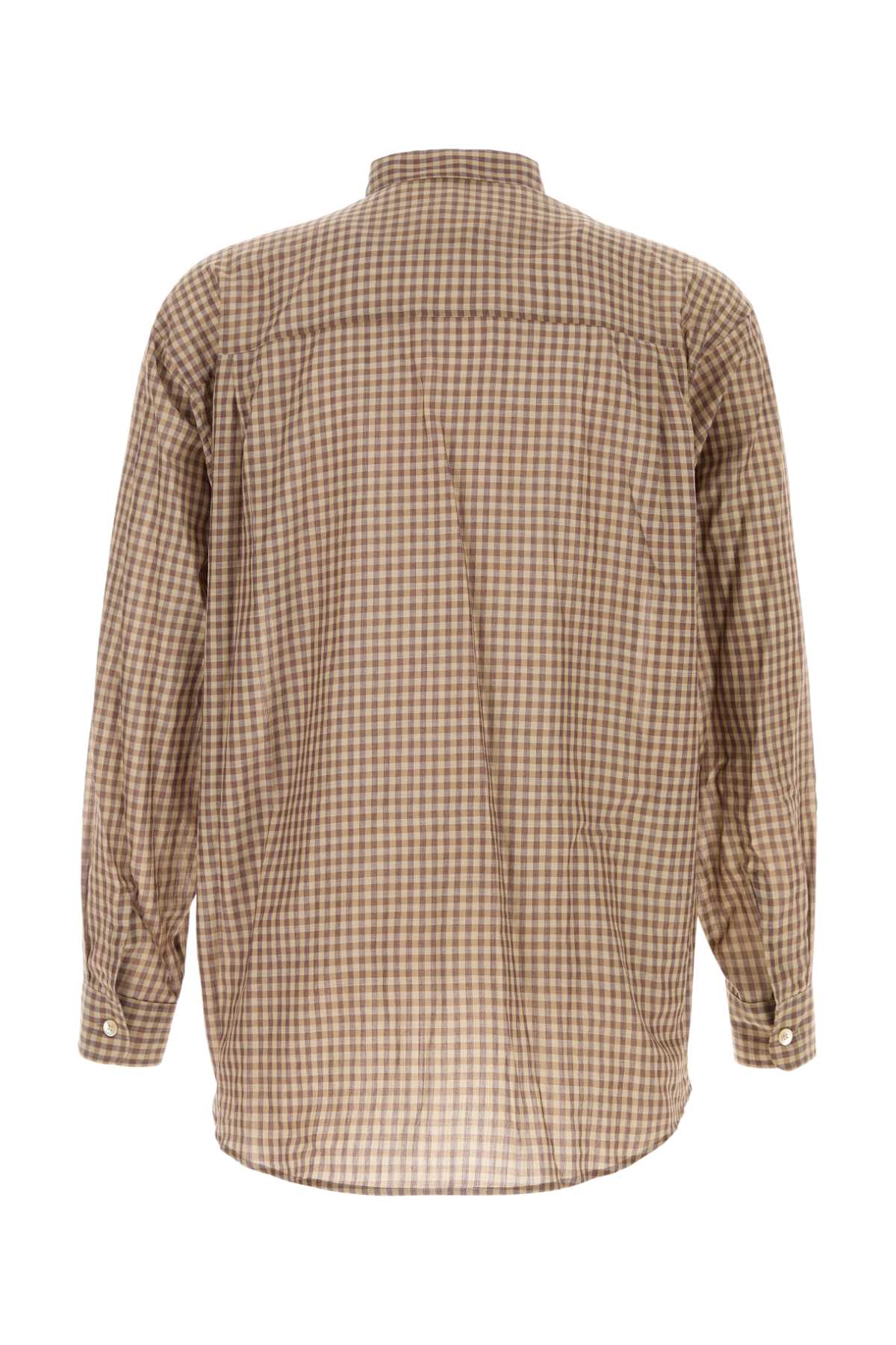 AIRY_LIGHT_COTTON_CHECK_BIG_SHIRT_A26SS01GC_BROWNGINGHAMCHECK_Image_2