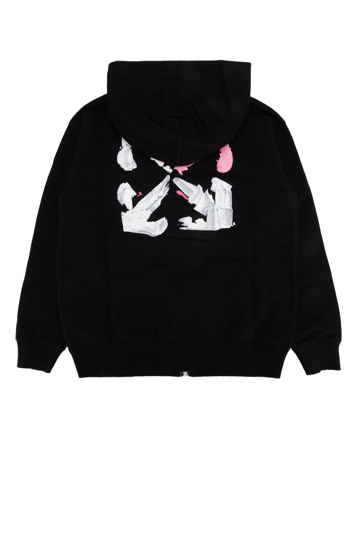 ARROW_ACRYLIC_HOODIE_ZIP_BLACK_WHITE_OGBE001F24FLE001_1001_Image_2