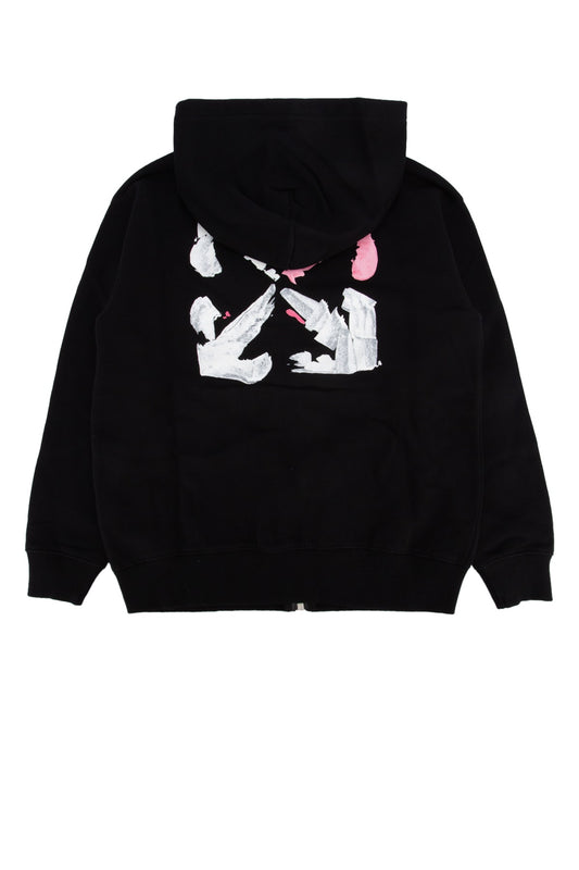 ARROW_ACRYLIC_HOODIE_ZIP_BLACK_WHITE_OGBE001F24FLE001_1001_Image_2