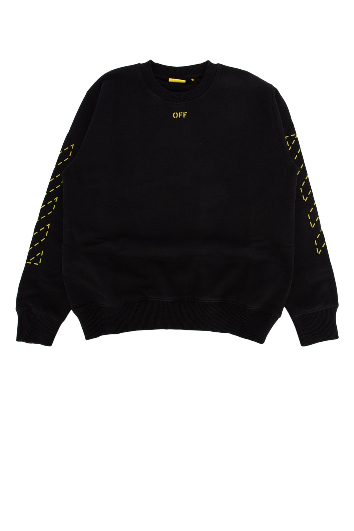 ARROW_STITCHED_CREWNECK_BLACK_LIME_OBBA001F24FLE002_1014_Image_1