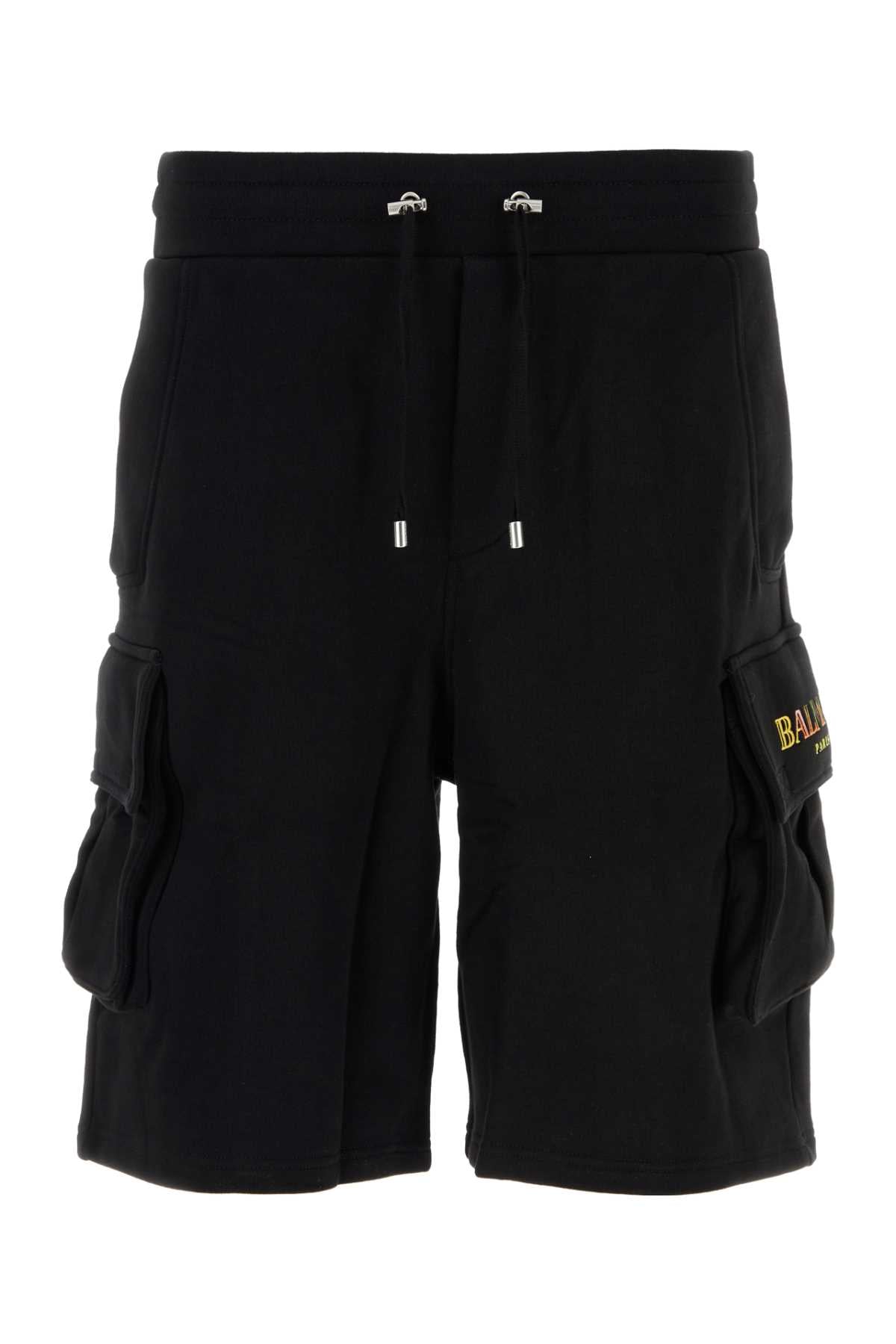 BALMAIN_VINTAGE_EMB_BERMUDA_DH0OA132BC81_EAH_Image_1