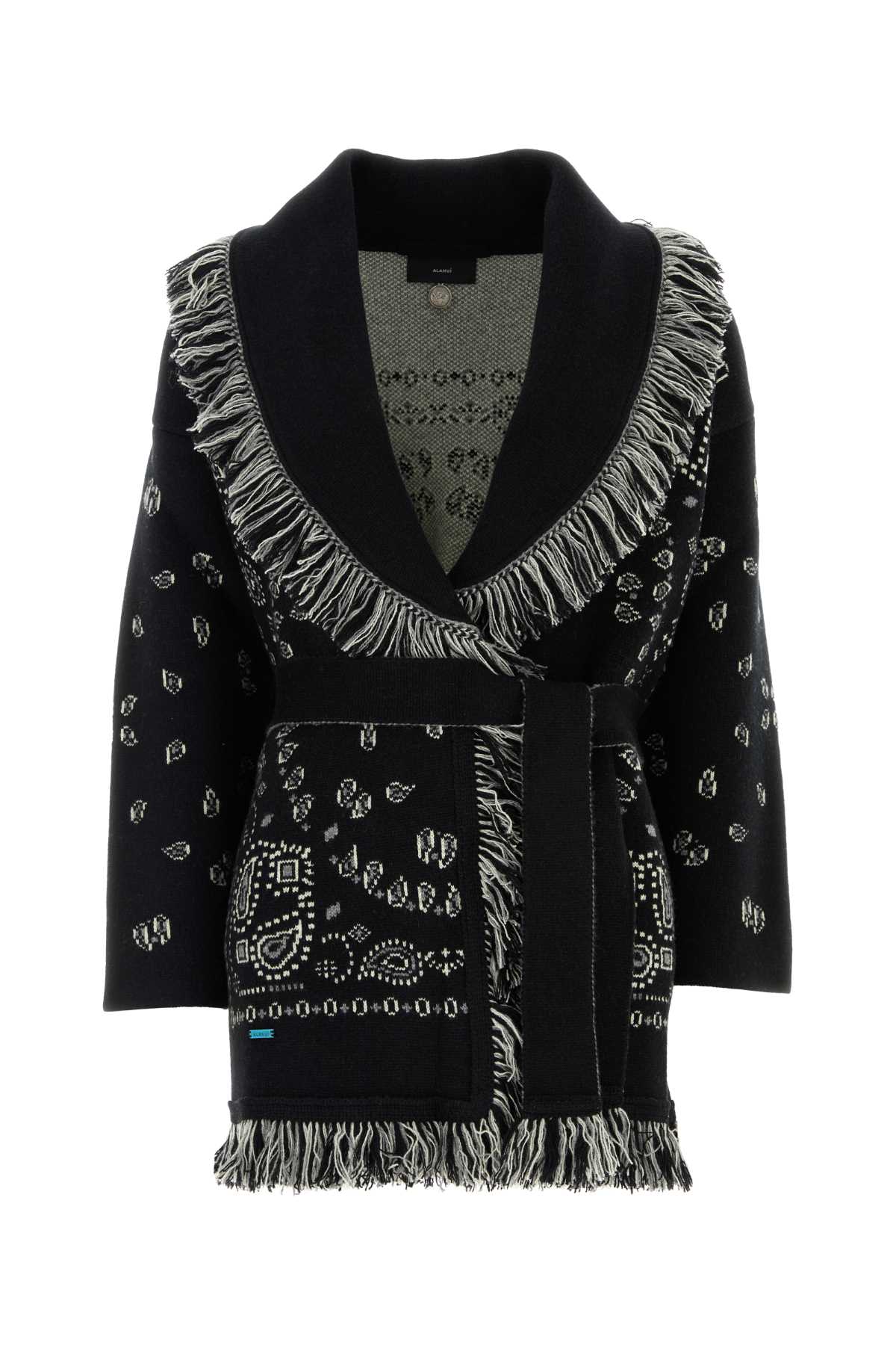 BANDANA_JACQUARD_CARDIGAN_BLACK_LWHB064E26KNI0021084_MULTI_Image_1