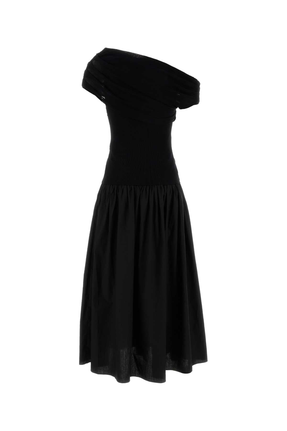 BLACK_COTTON_DRAPED_KNIT_MIDI_DRESS_RS26108MB_BLACK_Image_2