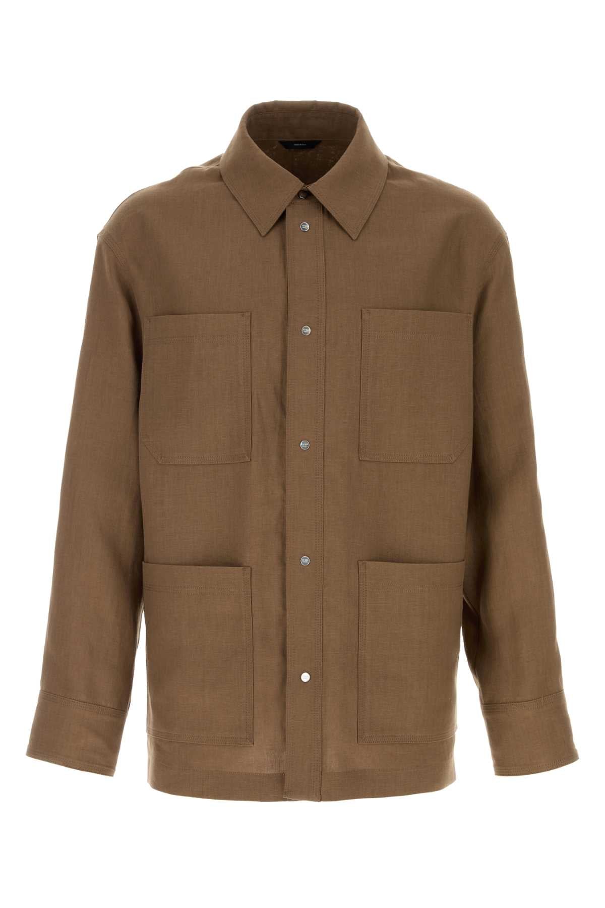 BLOUSON_SOLID_LINEN_FW1447AVSG_F19FJ_Image_1
