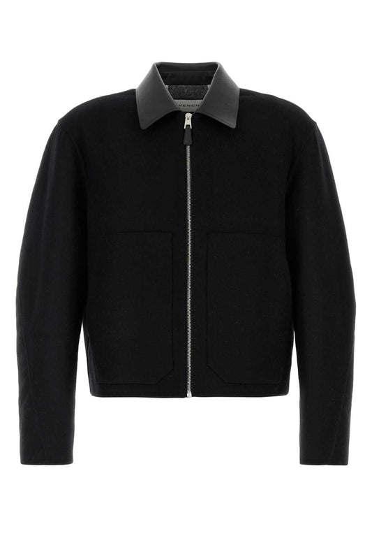 BLOUSON_WITH_LEATHER_COLLAR_BM01HH16KB_181_Image_1