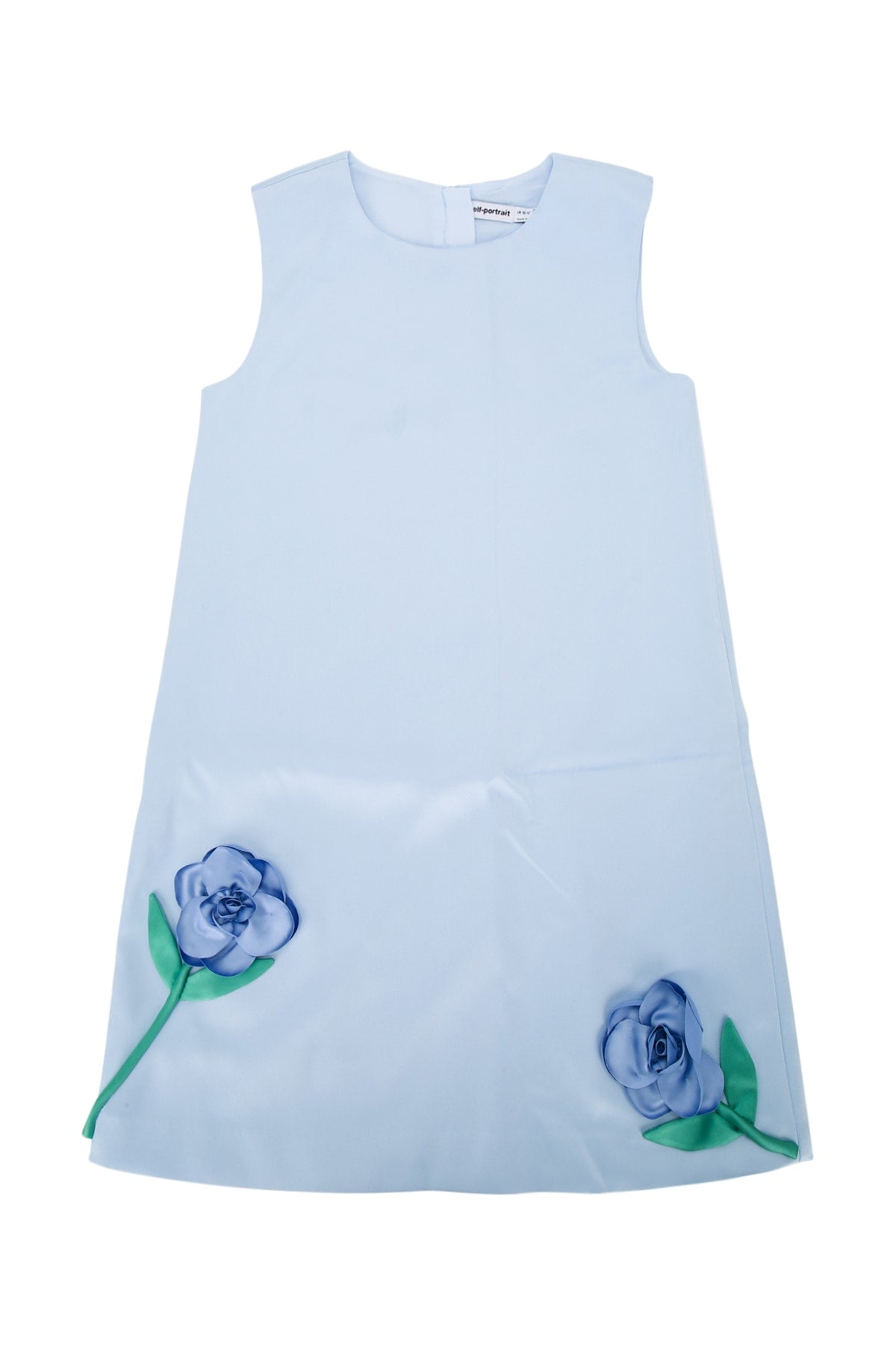 BLUE_BONDED_SATIN_3D_FLOWER_DRESS_PF26704SBL_BLUE_Image_1