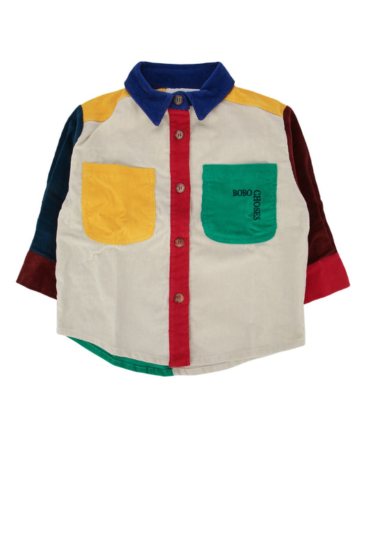 BOBO_SQUARE_EMBROIDERY_COLOR_BLOCK_CORDUROY_SHIRT_B224AC031_991_Image_1