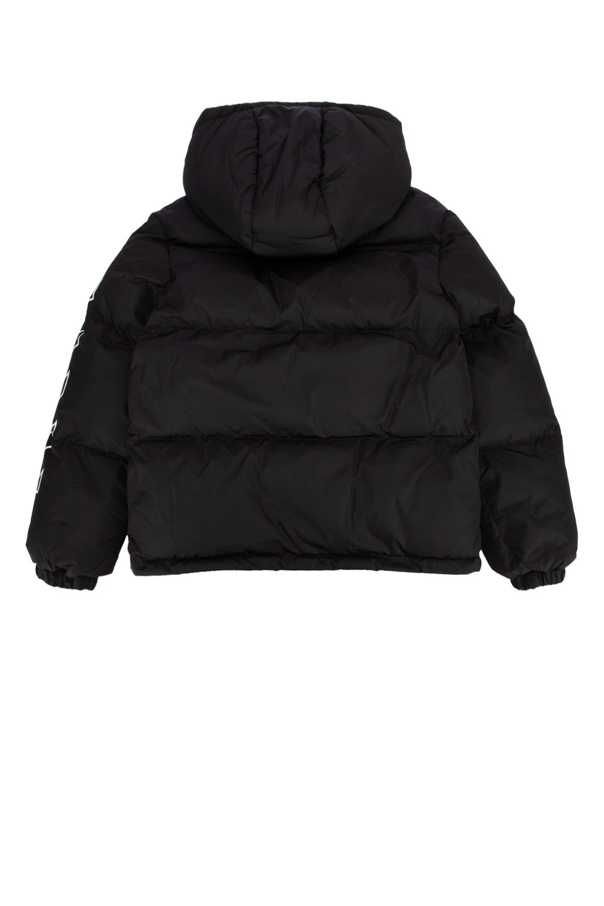 BOOKISH_DIAG_SHORT_PUFFER_BLACK_WHITE_OGEJ002F24FAB002_1001_Image_2