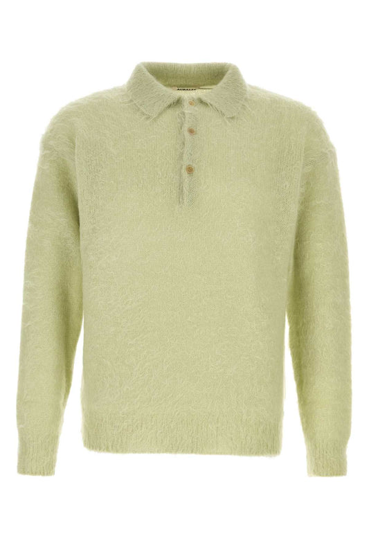 BRUSHED_SUPER_KID_MOHAIR_KNIT_POLO_A25AP01KM_LIGHTKHAKI_Image_1