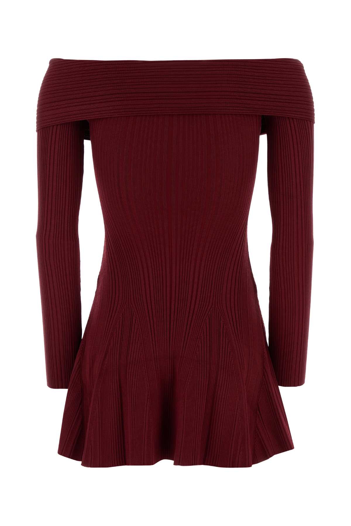 BURGUNDY_VISCOSE_KNIT_MINI_DRESS_RS26011SABU_BURGUNDY_Image_2