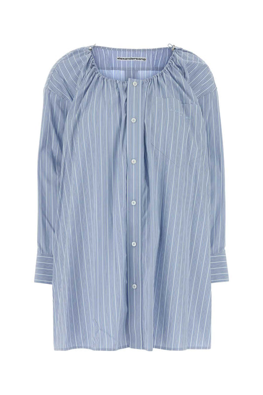BUTTON_DOWN_SHIRT_DRESS_W_SCOOP_BUNGEE_NECK_1WC3266074_458B_Image_1