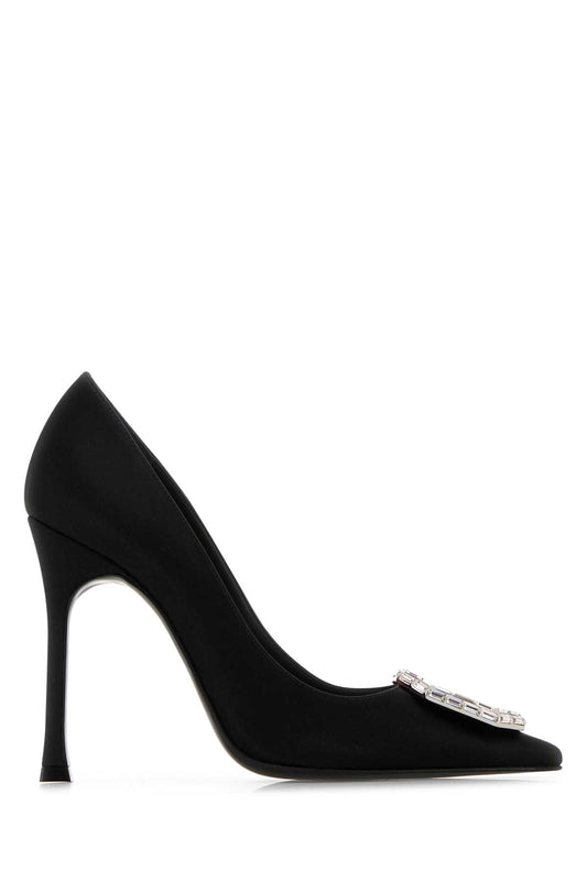 CAMELIA_PUMP_105_SATIN_BLACK_WHITE_BUCKLE_105_MM_CAMELIAPUMP105_SATBLAWHIBU_Image_1