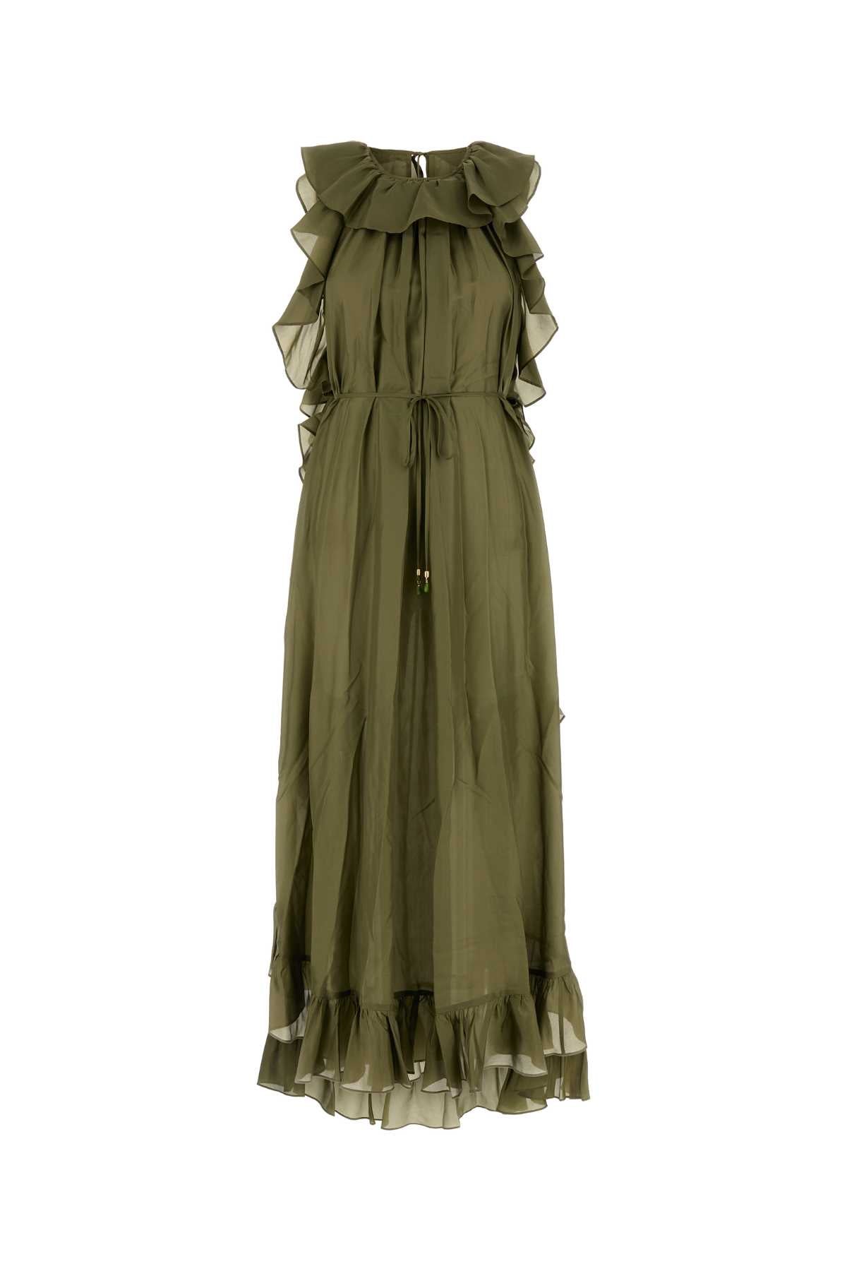 CASCADIAN_RUFFLE_MIDI_DRESS_4601DSS255_OLV_Image_1