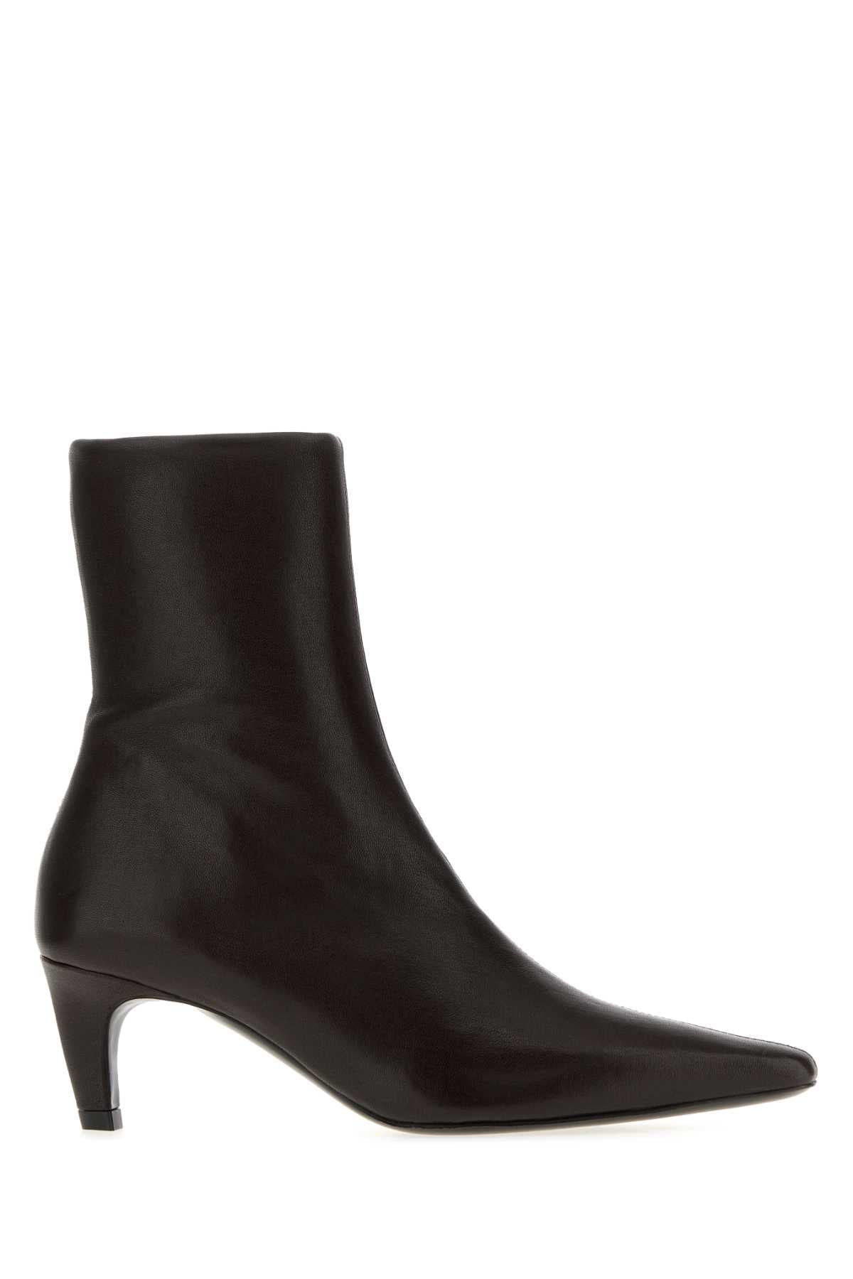 CAVE_ANKLE_BOOT_IN_BROWN_STRETCH_LEATHER_PF25BO002BR001L_L012_Image_1