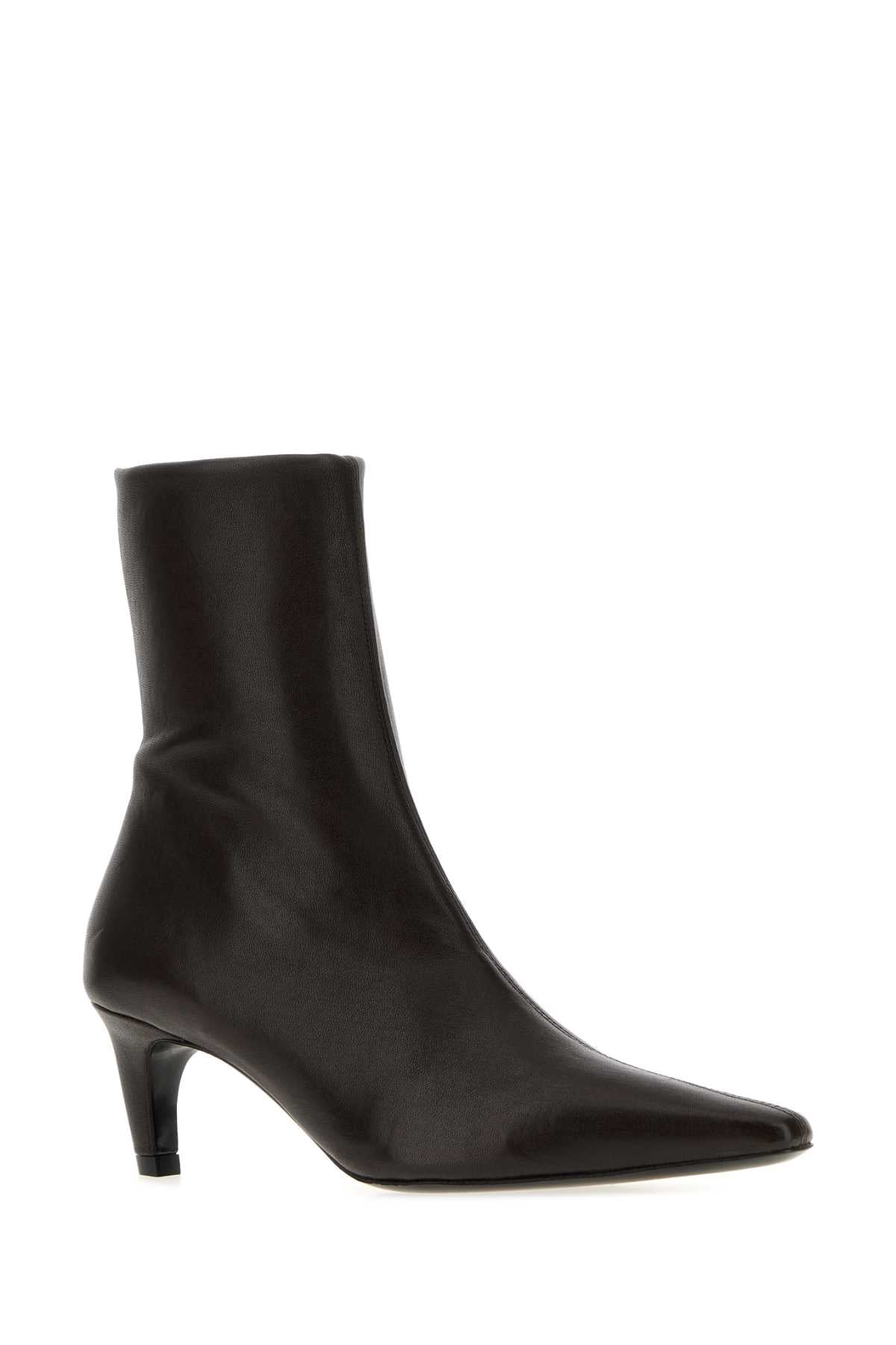 CAVE_ANKLE_BOOT_IN_BROWN_STRETCH_LEATHER_PF25BO002BR001L_L012_Image_2