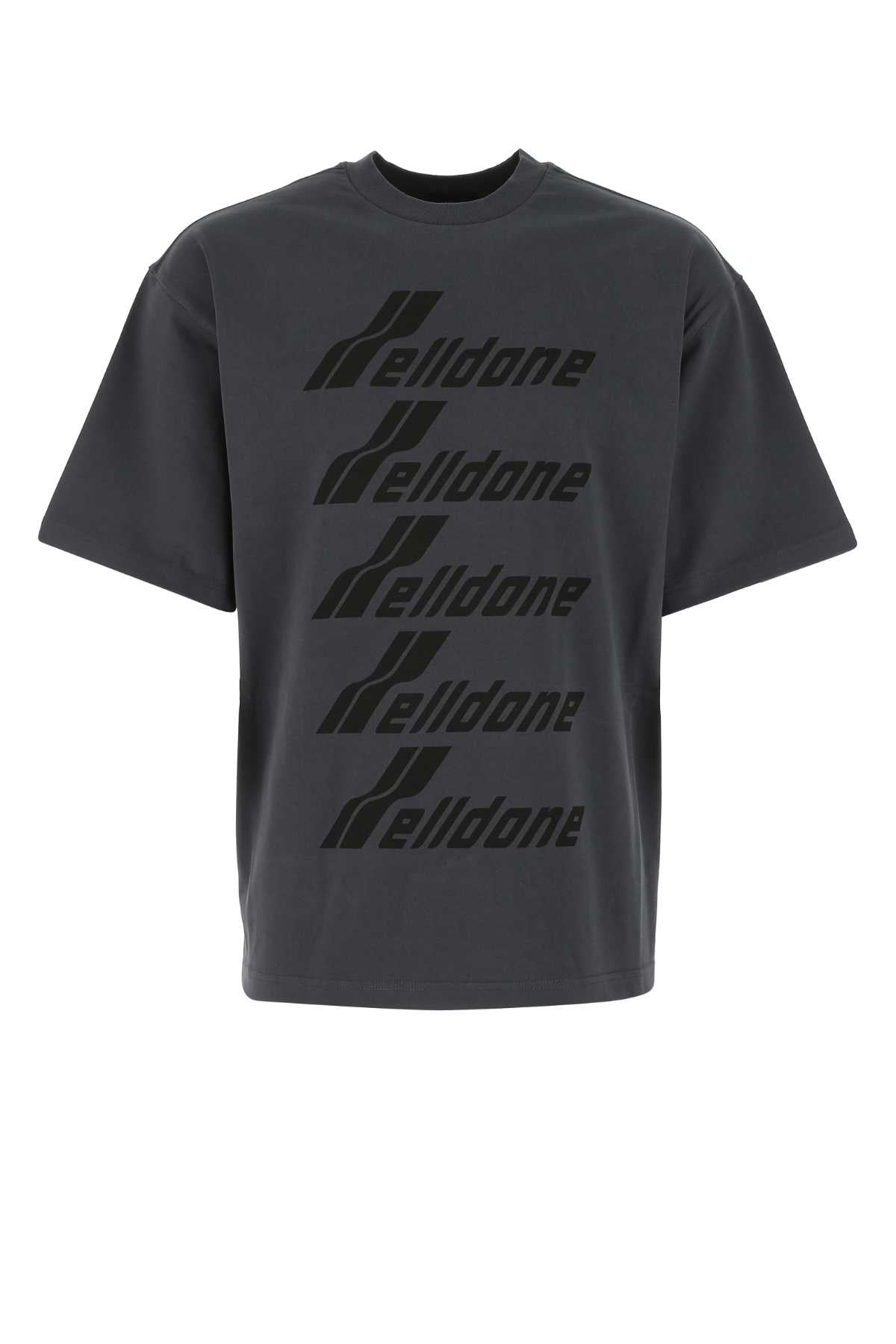 CHARCOAL_COTTON_WELLDONE_FRONT_LOGO_T-SHIRT_WDTP620074UCH_CHARCOAL_Image_1