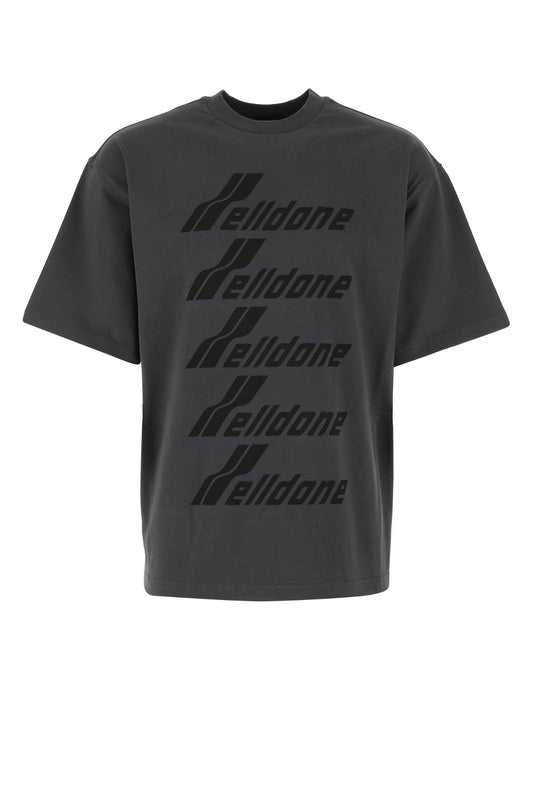 CHARCOAL_COTTON_WELLDONE_FRONT_LOGO_T-SHIRT_WDTP620074UCH_CHARCOAL_Image_1