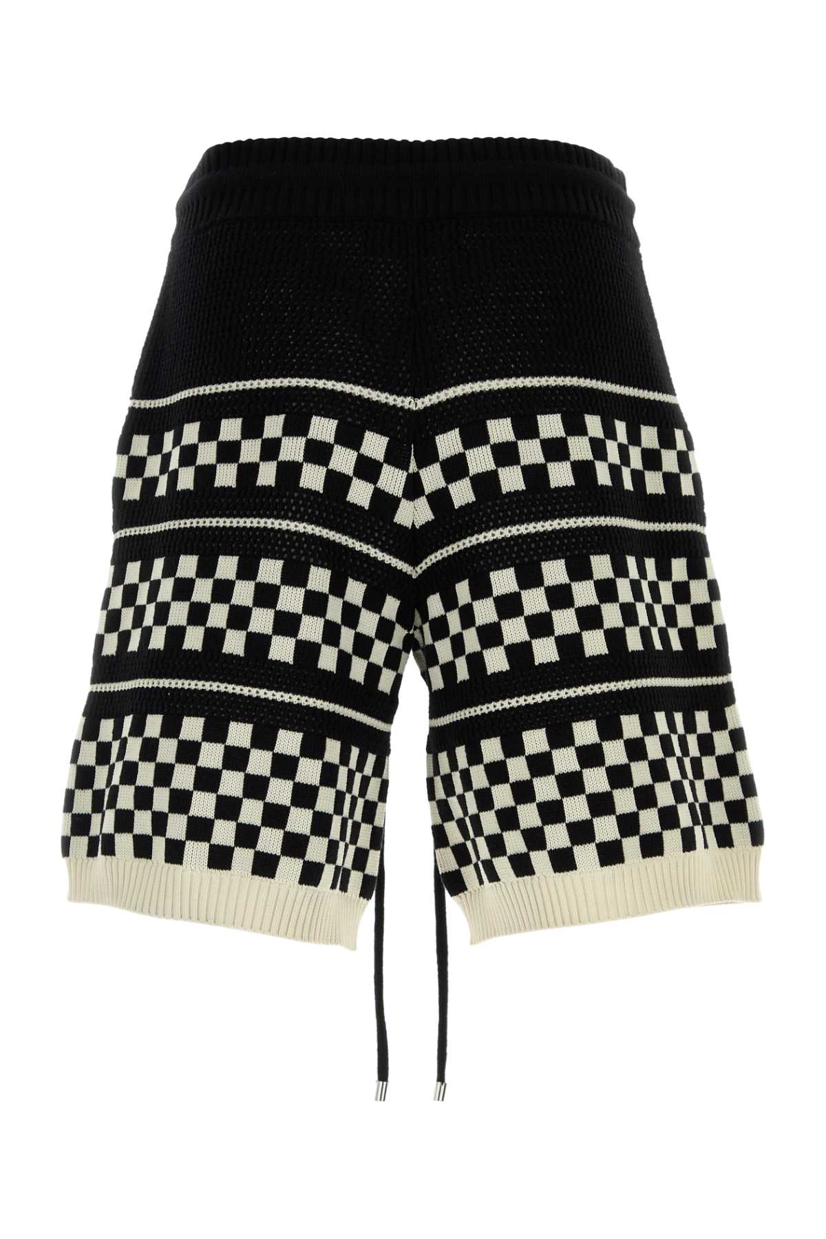 CHECKERED_MESH_SHORT_AMBMSO1057_BLACK_Image_2