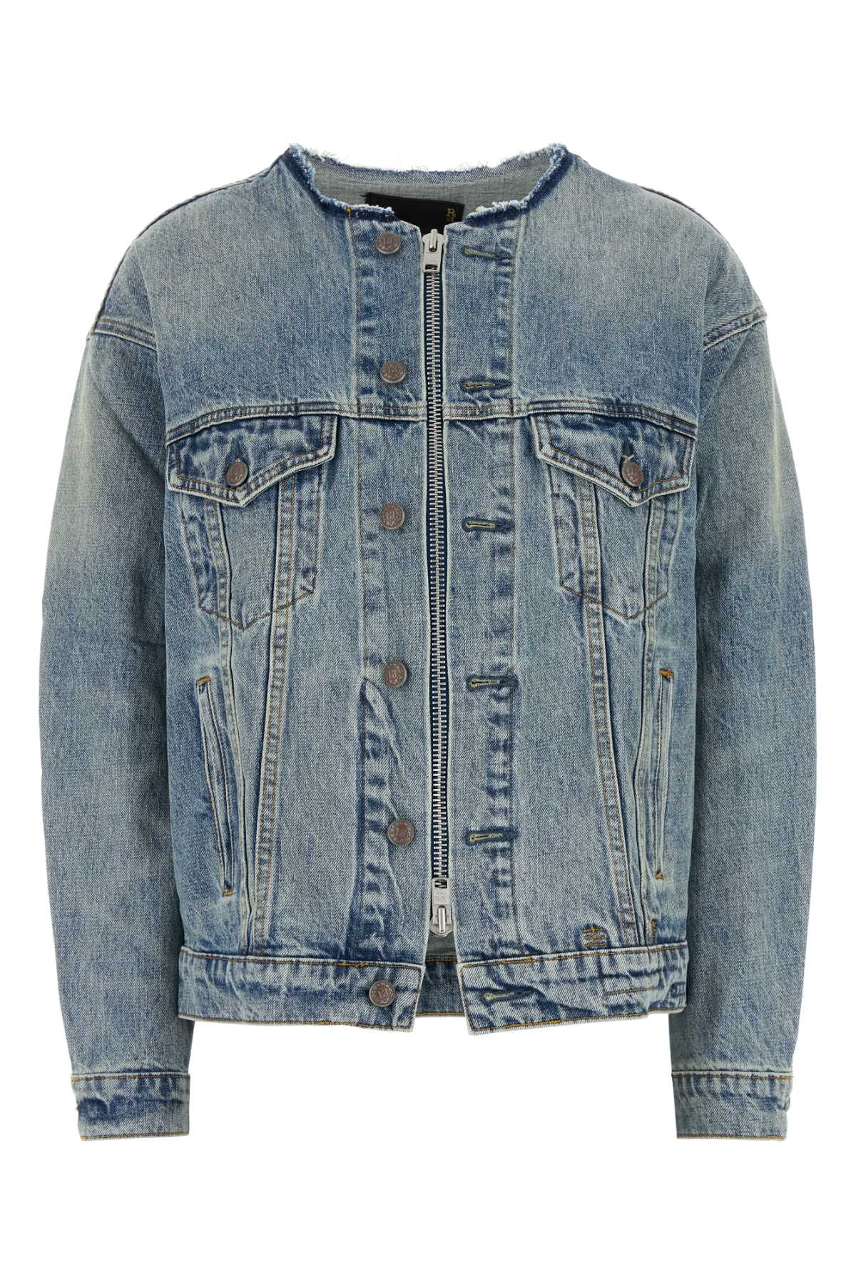 COLLARLESS_ZIPUP_TRUCKER_JACKET_R13WD125_D244A_Image_1