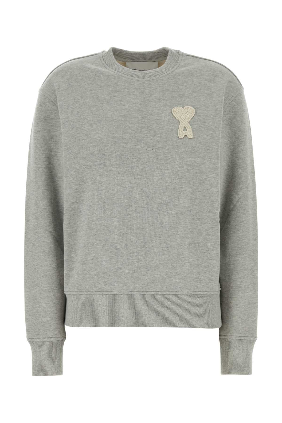 CREWNECK_CLASSIC_FIT_WITH_AMI_DE_COEUR_KNITTED_PAT_USW787730_A161_Image_1