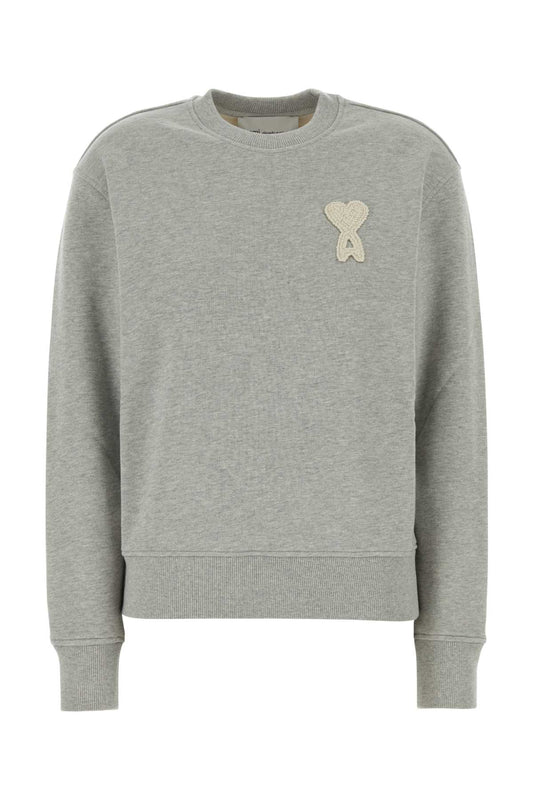 CREWNECK_CLASSIC_FIT_WITH_AMI_DE_COEUR_KNITTED_PAT_USW787730_A161_Image_1