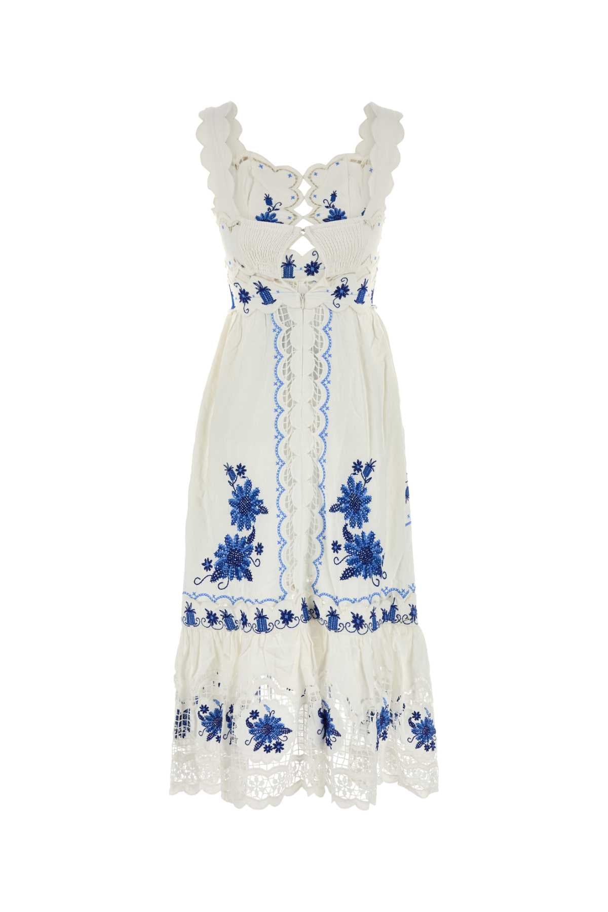 CROSS_STITCH_RICHELIEU_SUNFLOWER_OFF-WHITE_MIDI_DR_343969_L0025_Image_2