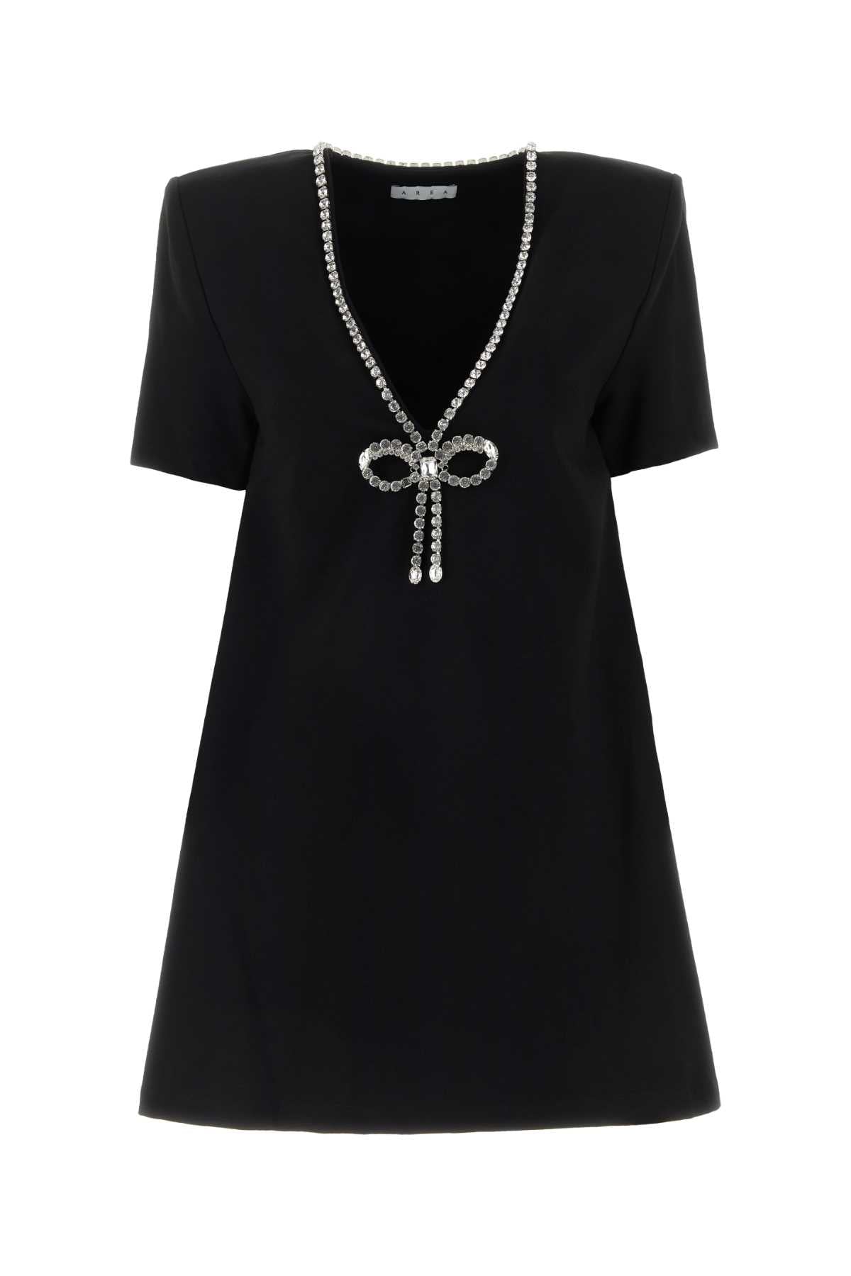 CRYSTAL_BOW_V-NECK_T-SHIRT_DRESS_0000D03184_BLACK_Image_1