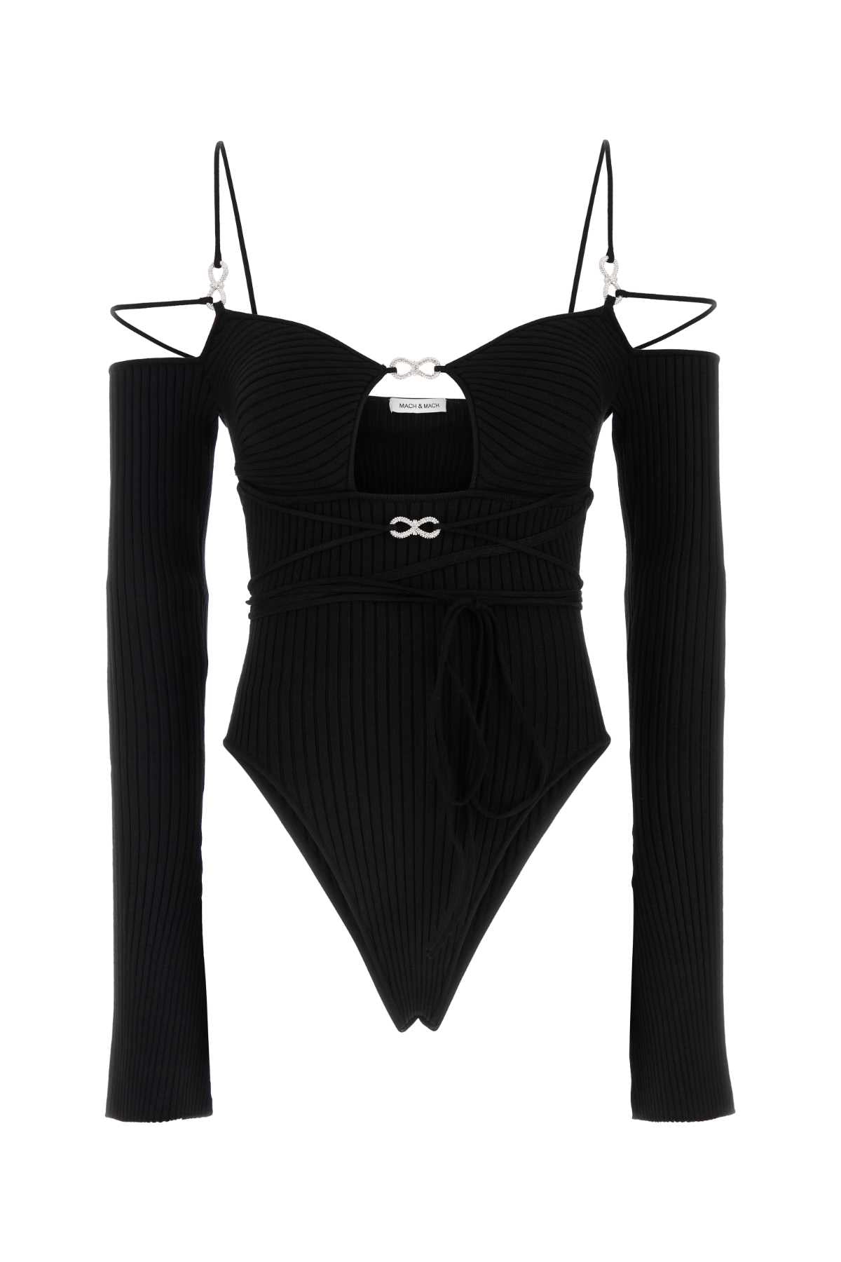 CUTOUT_BODYSUIT_WITH_STRAPS_AND_CRYSTAL_BOWS_FW22C0244KNT600_BLACK_Image_1