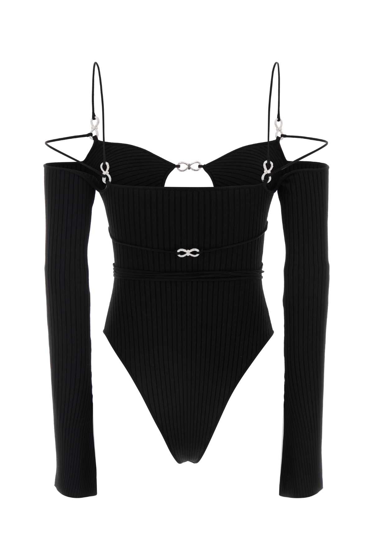 CUTOUT_BODYSUIT_WITH_STRAPS_AND_CRYSTAL_BOWS_FW22C0244KNT600_BLACK_Image_2
