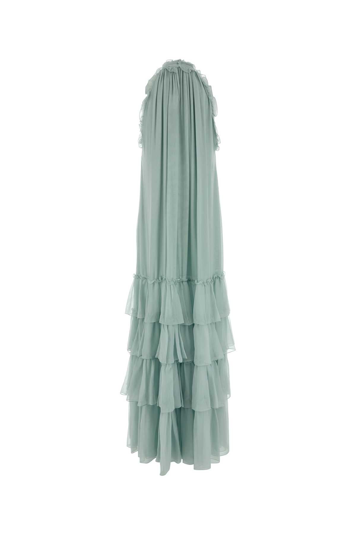 DASSA_SILK_GEORGETTEHIGH-NECK_GOWN_WRUFFLE_HEM_PS2644_MELONGREEN2046_Image_2