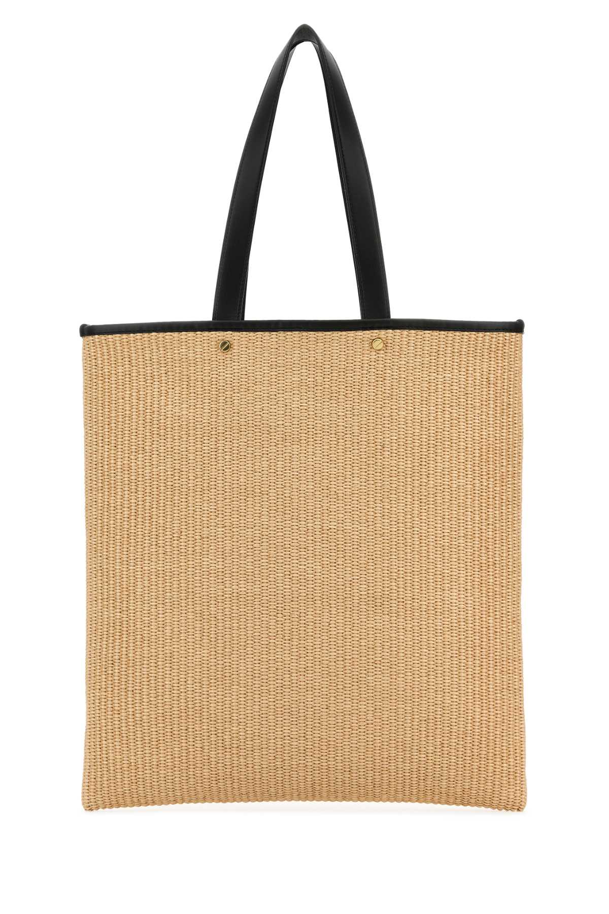 DAY_OFF_FLAT_TOTE_RAFIA_BEIGE_BLACK_OWNA234F24FAB001_6110_Image_3