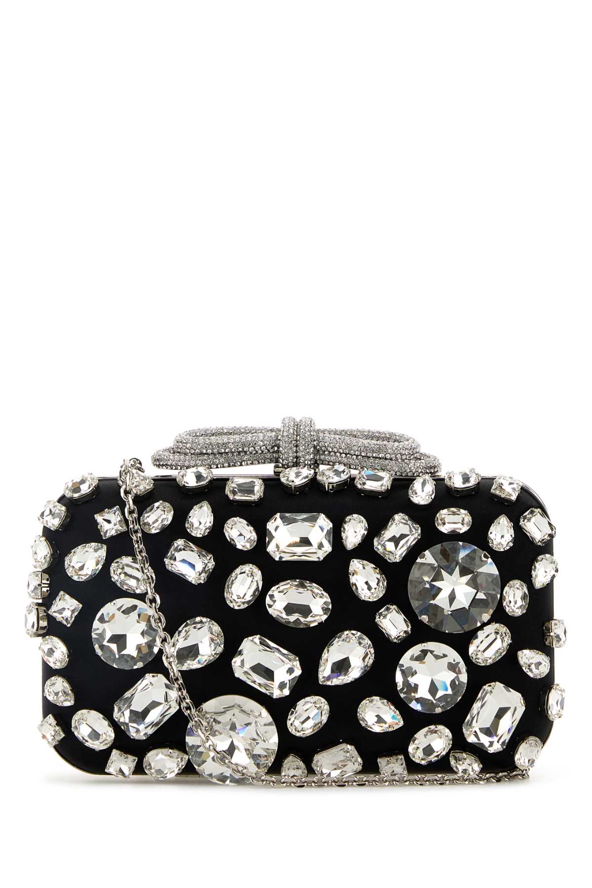 DOUBLE_BOW_BLACK_SATIN_CLUTCH_WTH_BIG_STONES_FW24BG0002STNBLK_BLACK_Image_1