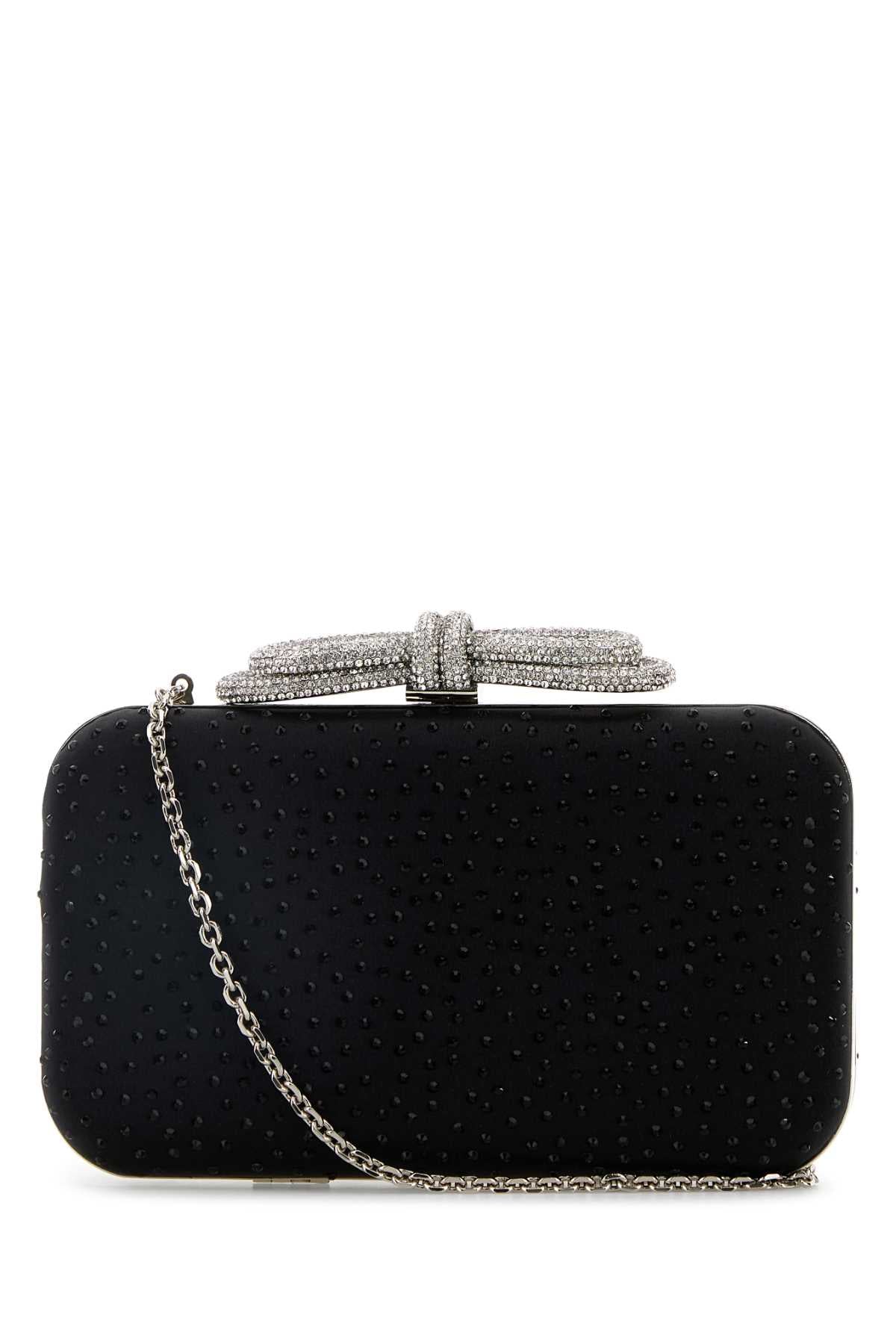 DOUBLE_BOW_BLACK_SATIN_CLUTCH_WTH_HOTFIX_STRASS_FW24BG0002STRBLK_BLACK_Image_1