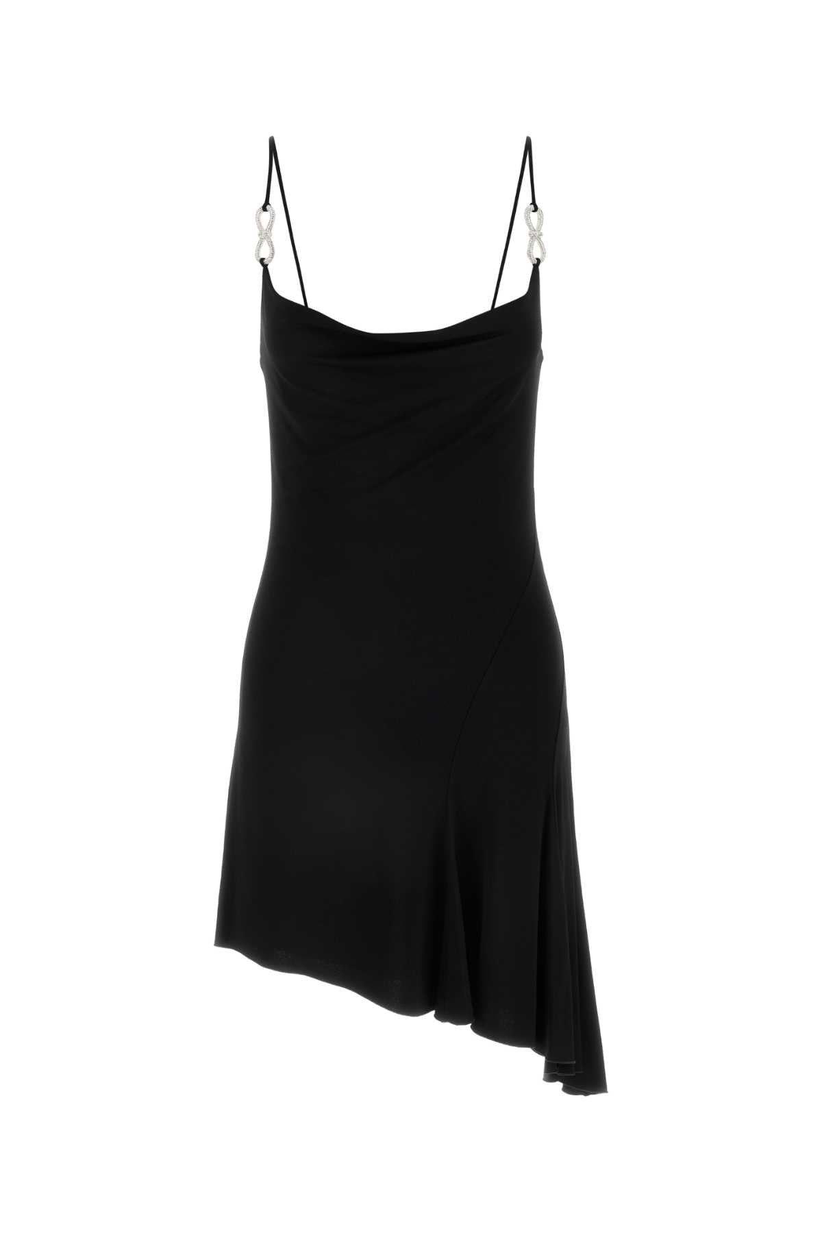 DRAPED_CRYSTAL_BOW_BLACK_MINI_DRESS_SS22007_BLACK_Image_1