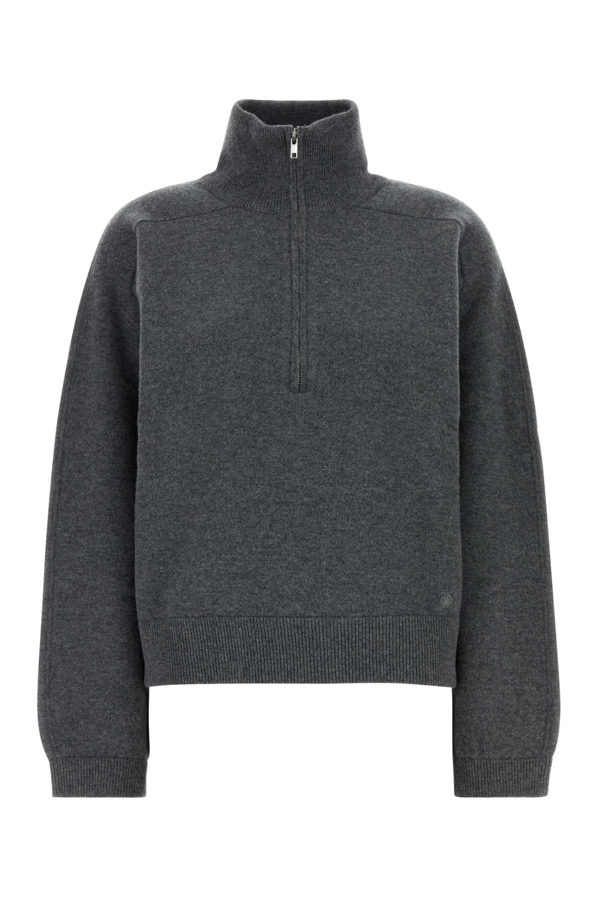 DRIES_STAND_COLLAR_SWEATER_DRIES_ANTHRACITEMELANGE_Image_1
