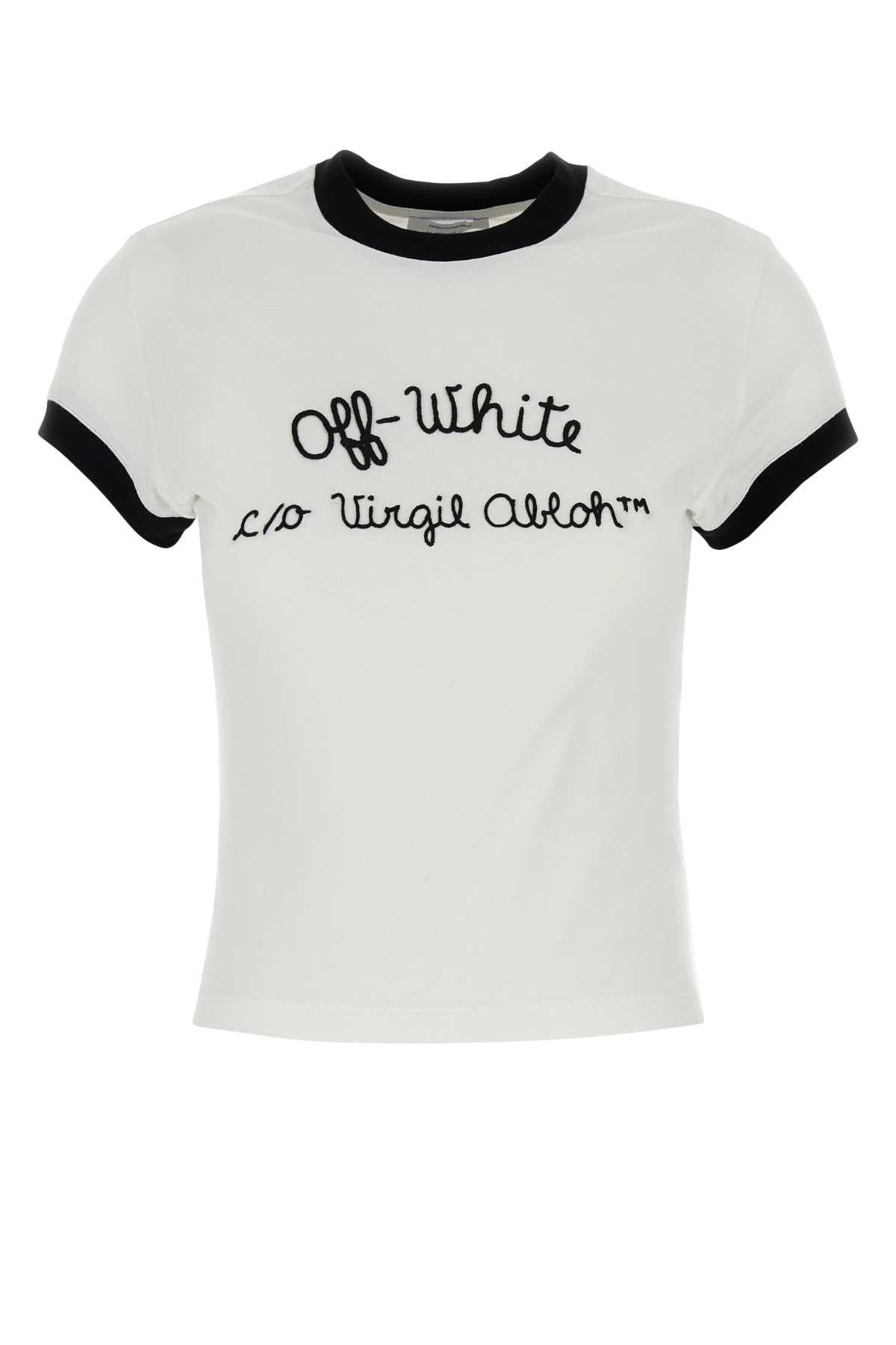 EMBR_SCRIPT_TYPE_FITTED_TEE_WHITE_BLAC_OWAA112F24JER001_0110_Image_1