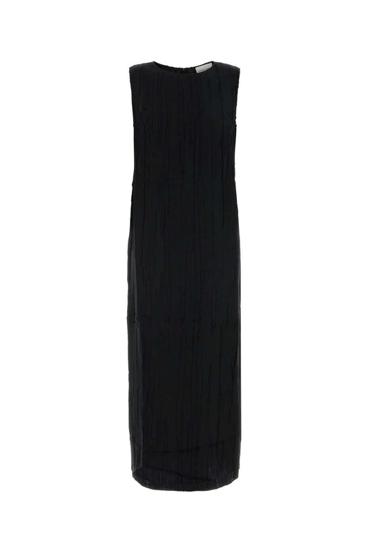 FITTED_MIDI_DRESS_MINGA_BLACK_Image_1