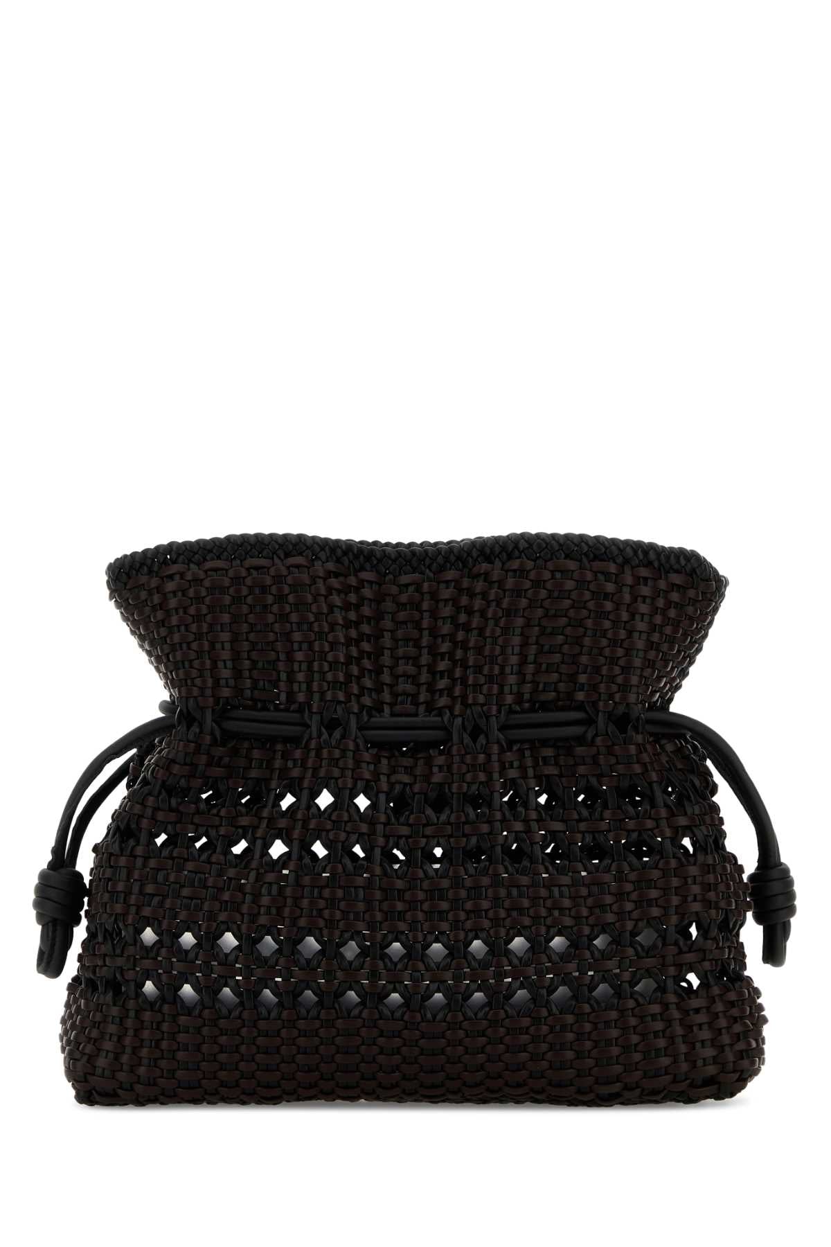 FLAMENCO_CLUTCH_WOVEN_MEDIUM_A411FC1XDN_BLACKBROWN_Image_1
