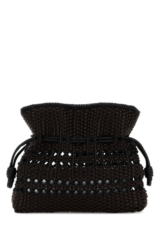 FLAMENCO_CLUTCH_WOVEN_MEDIUM_A411FC1XDN_BLACKBROWN_Image_1