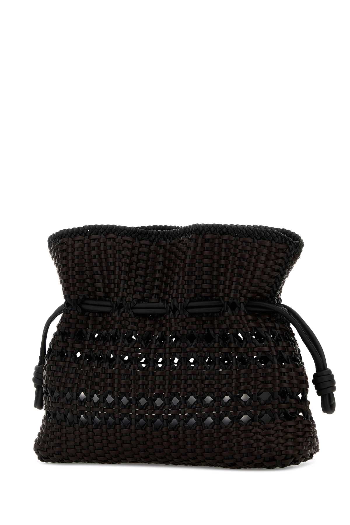 FLAMENCO_CLUTCH_WOVEN_MEDIUM_A411FC1XDN_BLACKBROWN_Image_2