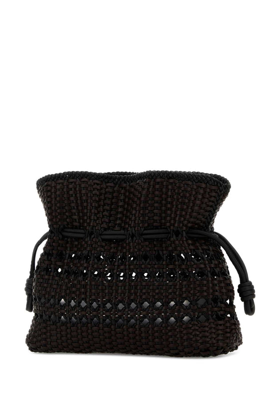 FLAMENCO_CLUTCH_WOVEN_MEDIUM_A411FC1XDN_BLACKBROWN_Image_2