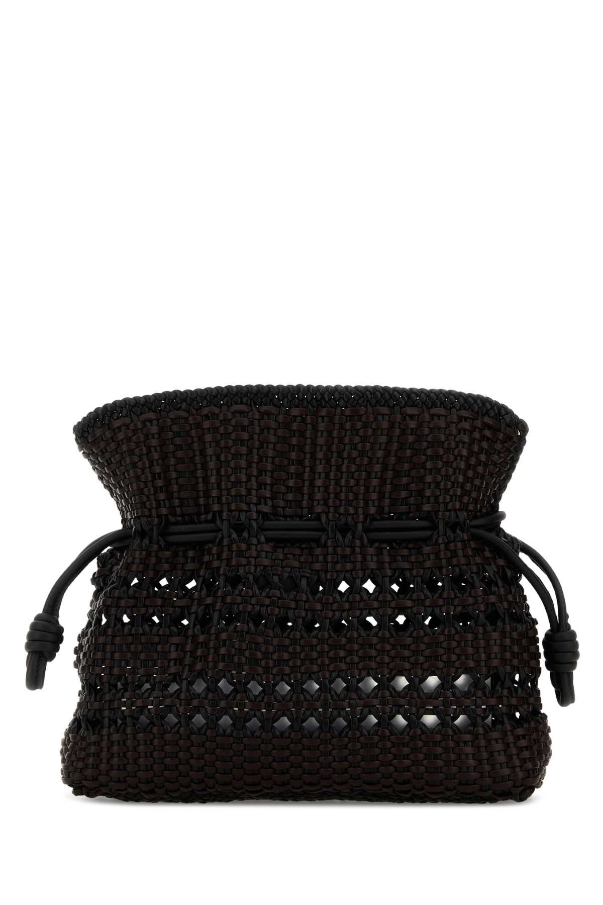 FLAMENCO_CLUTCH_WOVEN_MEDIUM_A411FC1XDN_BLACKBROWN_Image_3