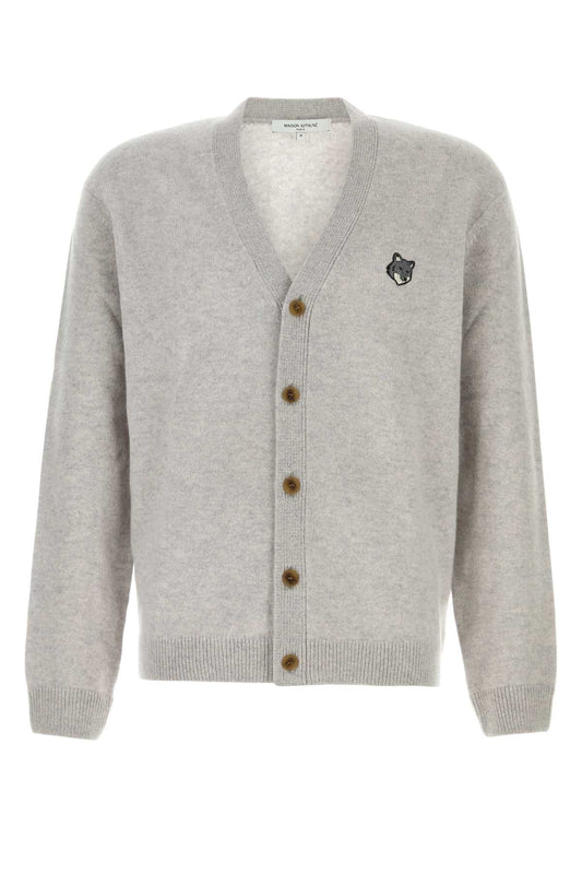 FOX_HEAD_LAMBWSOOL_COMFORT_CARDIGAN_LIGHT_GREY_MEL_PM00502KT1006_H120_Image_1