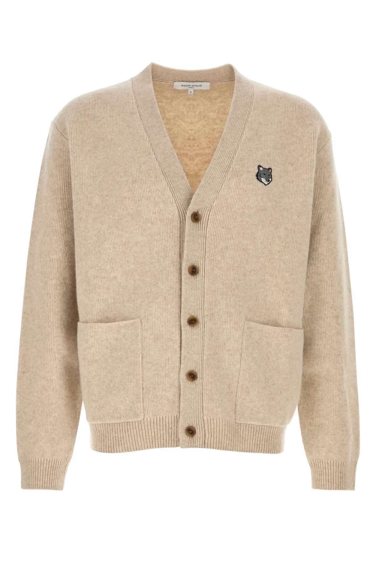 FOX_HEAD_MILANO_LAMBSWOOL_CARDIGAN_TAN_BEIGE_PM00510KT1180_0335_Image_1