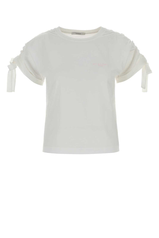 GATHERED_SHOULDER_T-SHIRT_WITH_BOWS_BW70G931D8_100_Image_1