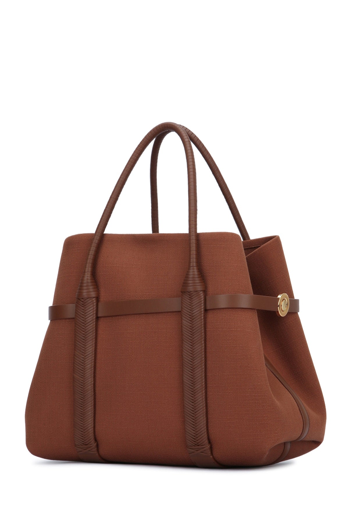 GHIERA_SHOPPER_LARGE_CANVAS_BRAIDEDROUNDED_LEATHE_FAR1114_B5UR_Image_2