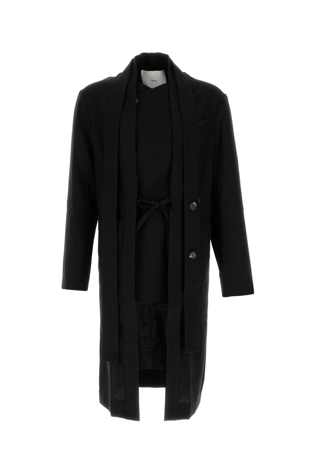 HAORI_COAT_MATTE_SHINY_U252C024_BLACK_Image_1