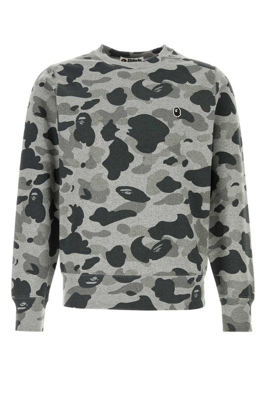 HEATHER_GRAY_CAMO_APE_HEAD_ONE_POINT_CREWNECK_SWEA_1K80113005_GRAY_Image_1