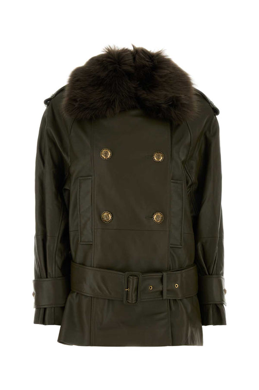 HYPNOTIC_LEATHER_SHORT_TRENCH_4992JF251_OLV_Image_1